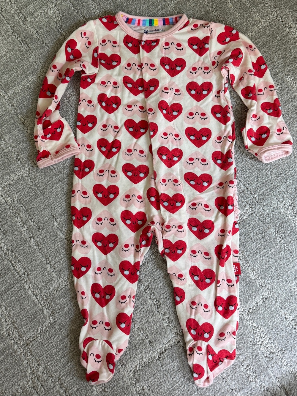 Magnetic Me Onesie Heart Print 0-3 Months